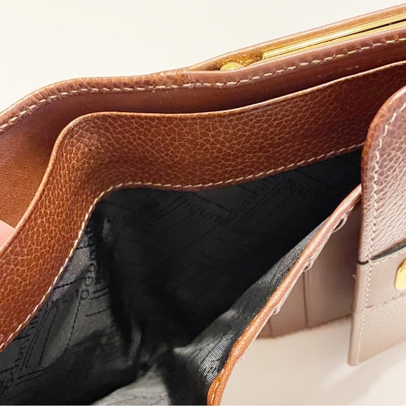 Dunhill saddle brown leather compact wallet - Picture 7 of 9